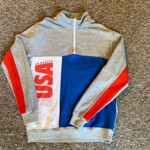 CHUBBIES USA Half Zip Sweatshirt